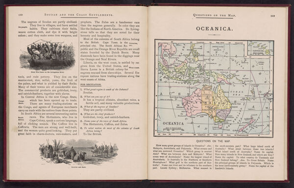 Soudan and the Coast Settlements / Questions on the Map / Oceania
