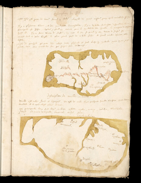 [Untitled map of Ischia Island]; [Untitled Map of Malta]