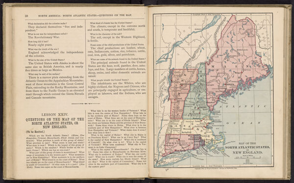 North America : North Atlantic States. -- History, Surface, etc. / North America : North Atlantic States. -- Occupations of the People.