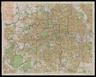 Bacon's large Print Map of London and Suburbs