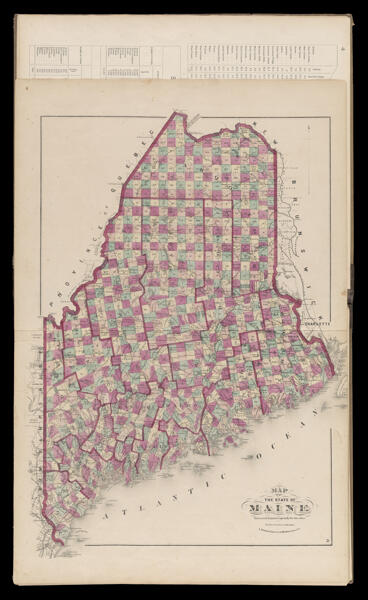 Map of the State of Maine