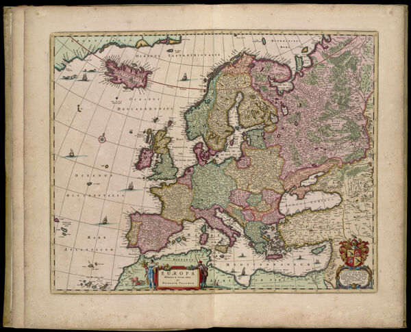 Europa delineata et recens edita per Nicolaum Visscher.