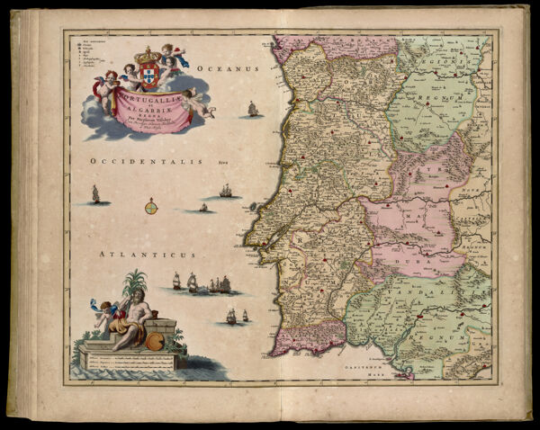 Portugalliae et Algarbiae Regna, Per Nicolaum Visscher. Cum Privilegio Ordinum Hollandiae et West-Frisiae
