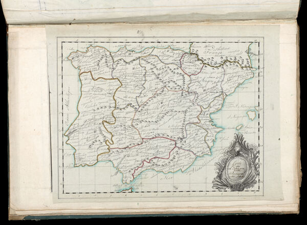 Carte de L'Espagne et du Portugal