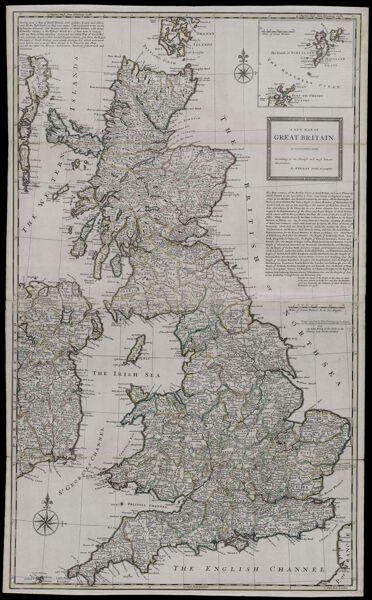 A new map of Great Britain. According to the newest and most exact observations By Herman Moll geographer.