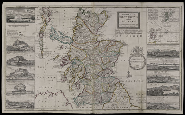 The North Part of Great Britain called Scotland with considerable inprovements and many remarks not extant in any map.. According to the newest and exact observations. By Herman Moll geographer. 1714.
