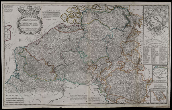 Les provinces de Pay-Bas Catholiques ou a most exact map of Flanders or Austrian Netherlands &c. It comprehends all the towns, villages, abbeys, monasteries. Throughout all these provinces &c. By H. Moll geographer to his Grace James Duke of Ormond, Capta