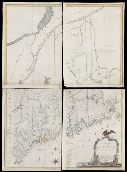 An accurate map of the district of Maine being part of the Commonwealth of Massachusetts compiled pursuant to an act of the General Court from actual surveys of the several towns & c.