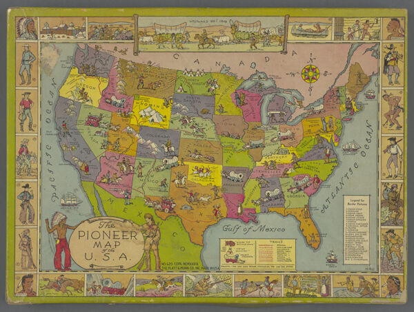 The Pioneer Map of the U.S.A.