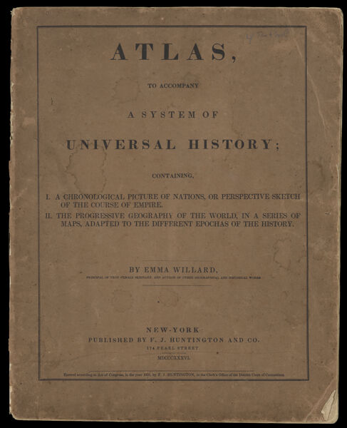 Atlas, to accompany A system of universal history [Front cover]