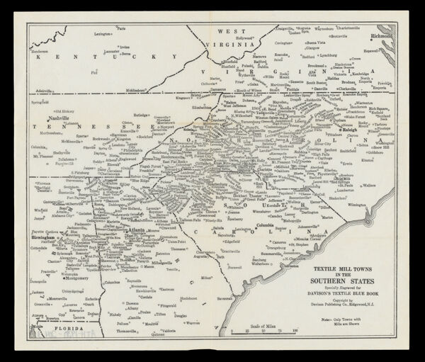 Textile Mill Towns in the Southern States