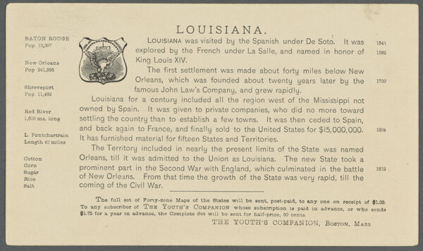 Louisiana [verso]