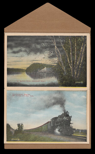 On Maine's Rhine (Penobscot River); Knickerbocker Express, Bar Harbor and New York