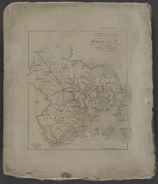 [Lithographic block of Talbot County, Maryland, side 1]; [Lithographic block of wester Washington, side 2]