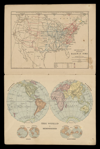 United States Standard Railway Time; The World in Hemispheres