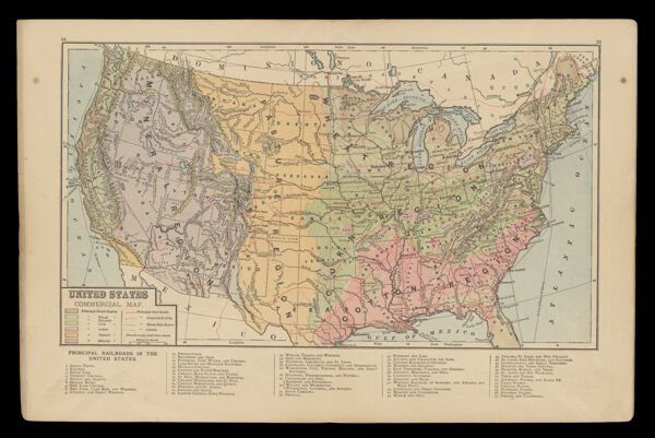 United States Commercial Map.