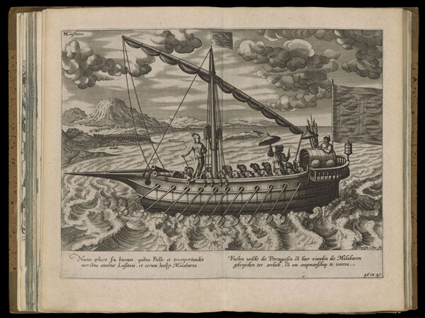 Naves çeloces seu biremes, quibus Bello et transportandis mercibus utuntur Lusitani, et eorum hostes Malaberes.
