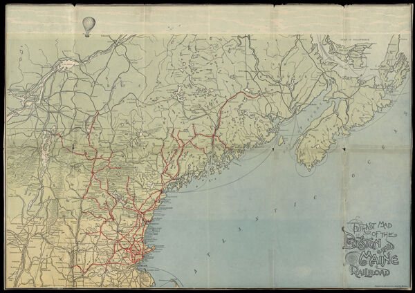 Tourist Map of the Boston and Maine Railroad