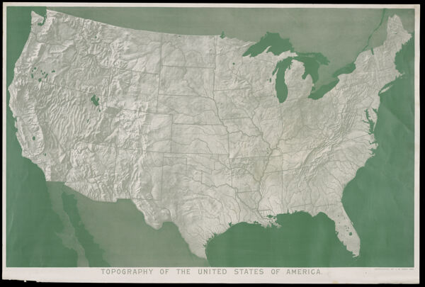 Topography of the United States of America