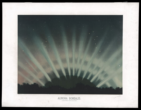 Aurora Borealis. As observed March 1, 1872, at 9 h. 25 m. P.M.