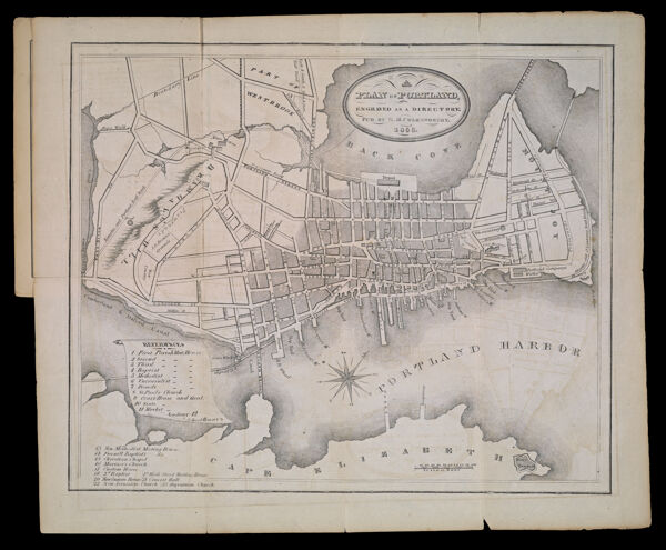 Plan of Portland : Engraved as a Directory