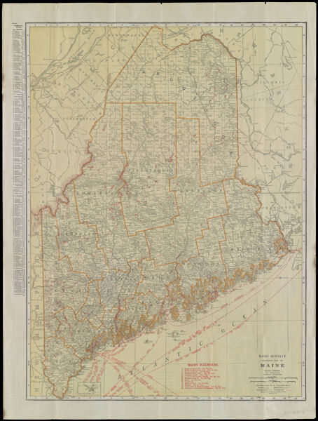 Rand McNally Standard Map of Maine