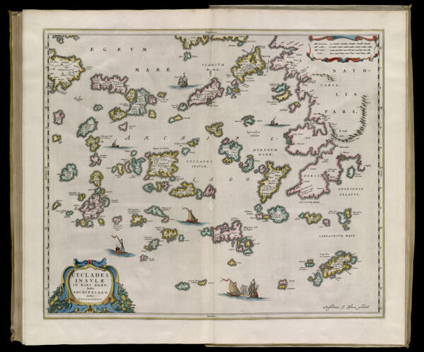 Cyclades insulae in Mari Aegaeo, hodie Archipelago, Auctore I. Lavrenbergio.