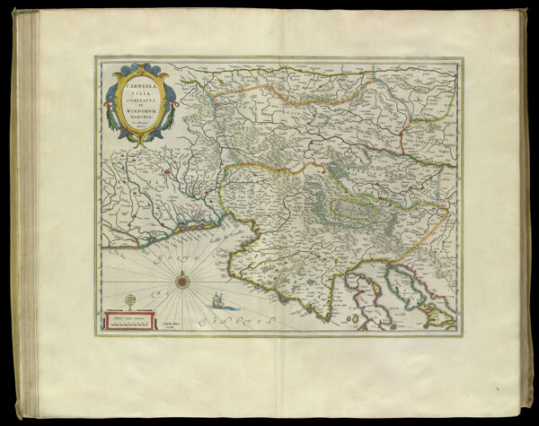 Carniola, Cilia Comitatus, et Windorum Marchia. Ger. Mercatore Auctore.