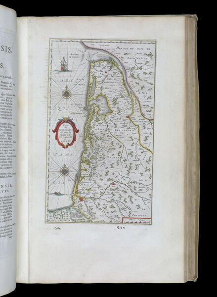 Carte du Bourdelois, du pais de Medoc, et de la prevoste de Born.
