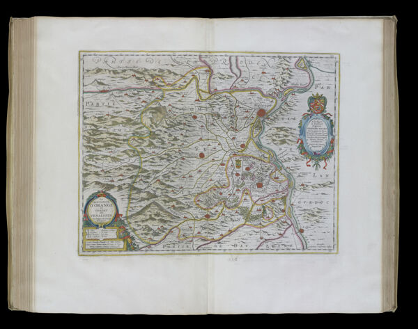 La principaute D'Orange et comtat de Venaissin par Jaques de Chieze Orangeois. 1627.