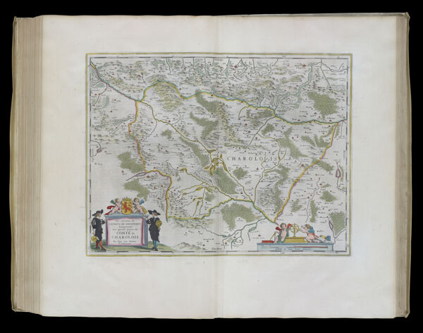 La environs de l'Estang de Longpendu, comprenant une grande partie du Comte de Charolois. Par Jean van Damme Sr. d'Amendale
