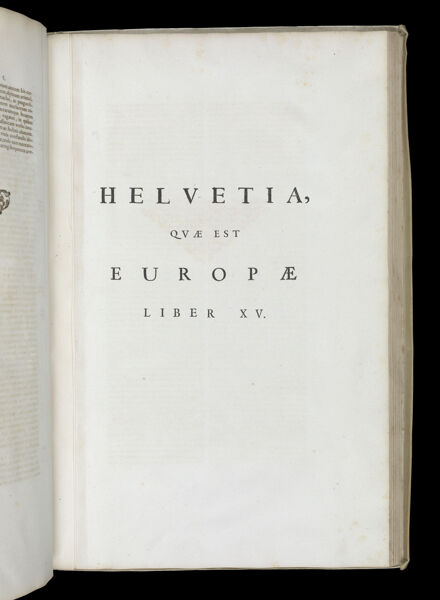 Helvetia, quae est Europae Liber XV.