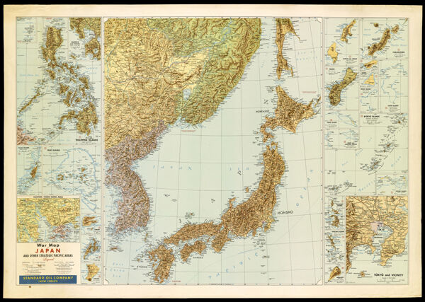 War Map, Japan and Other Strategic Pacific areas