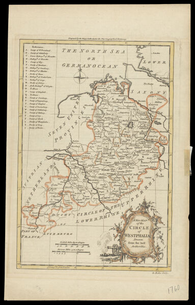 A New Map of the Circle of Westphalia Drawn from the best Authorities.