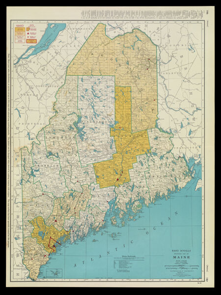 Rand McNally Standard Map of Maine