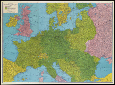 Rand McNally Map of the European Battle Areas