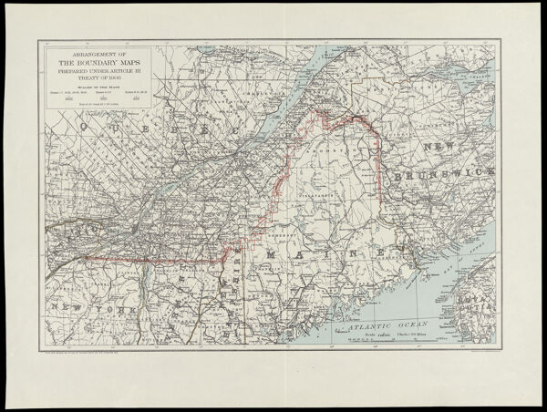 Arrangement of the Boundary Maps Prepared under Article III Treaty of 1908