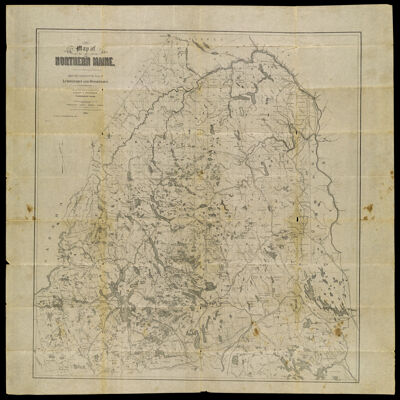 Map of Northern Maine. Specially adapted to the Uses of Lumbermen and Sportsmen Compiled and Published by Lucius L. Hubbard, Cambridge, Mass.