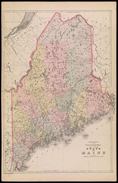 County and Township Map of the State of Maine