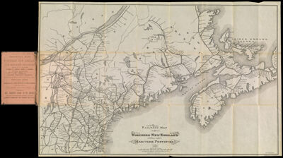 Railroad Map of Northern New England and the Maritime Provinces.