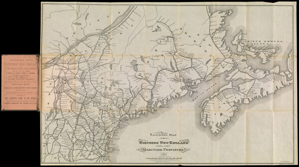 Railroad Map of Northern New England and the Maritime Provinces.
