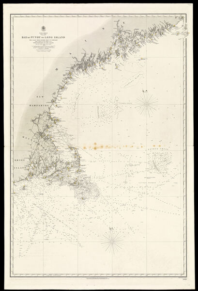 North America East Coast Bay of Fundy to Long Island the Coast from Quoddy Head to Portland from a Survey of M.Des Barres in 1770 From Portland to Long Island From the United States Coast Survey. 1854.