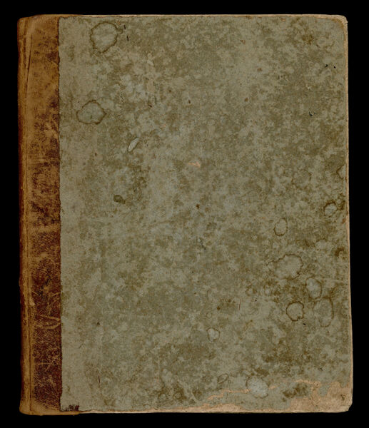 Catharine M. Cook's Book of Penmanship At Mr. Dunham's School Windsor Vermont June 15th. 1818. [Front cover]