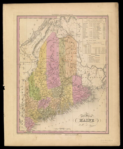 A New Map of Maine by H.S. Tanner.