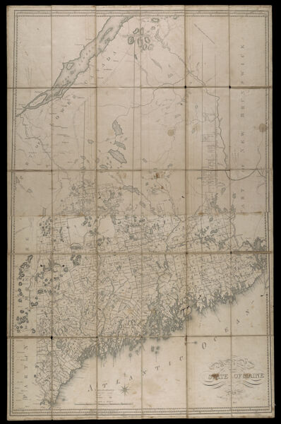 Map of the State of Maine from the Latest and Best Authorities. By Moses Greenleaf Esq. 1822.