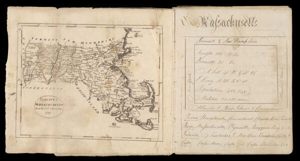 The State of Massachusetts 1799 / Massachusetts