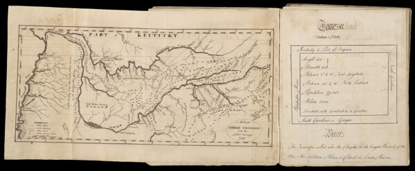 A Map of the Tennassee (sic) Government from the Latest Surveys 1799
