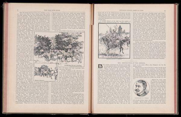 The war with Spain. / Crushing Spain's army in Cuba.