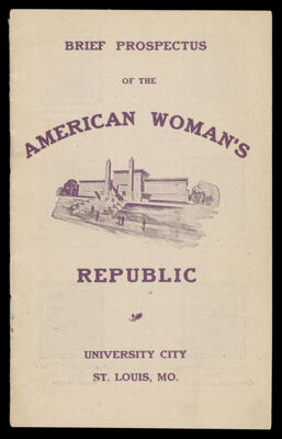 Brief Prospectus of the American Woman's Republic