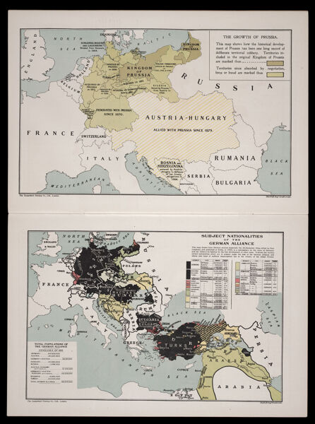 The growth of Prussia / Subject nationalities of the German alliance